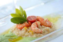 risotto ai gamberetti - villa la fenice